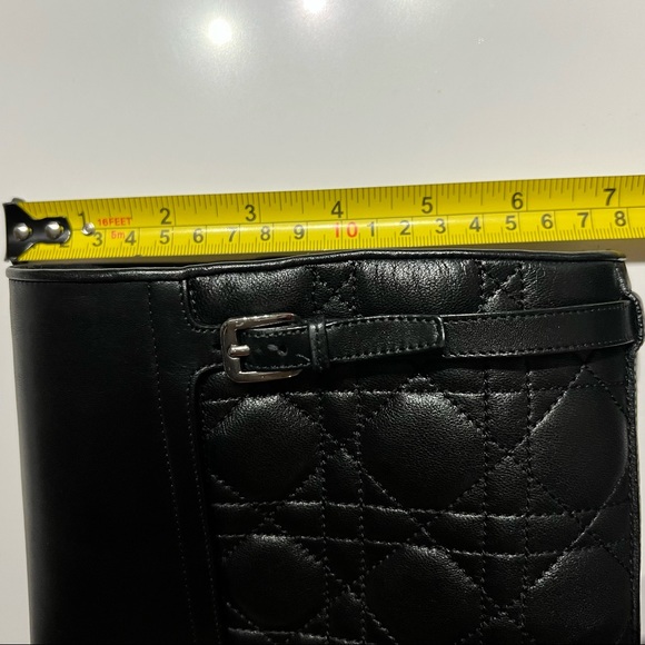 DIOR City Cannage High Boots Black - Picture 12 of 13